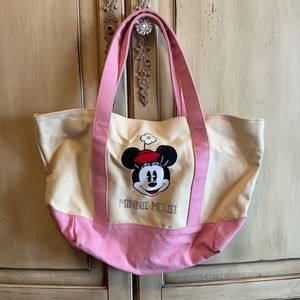 Disney Store MINNIE MOUSE Canvas Tote Bag